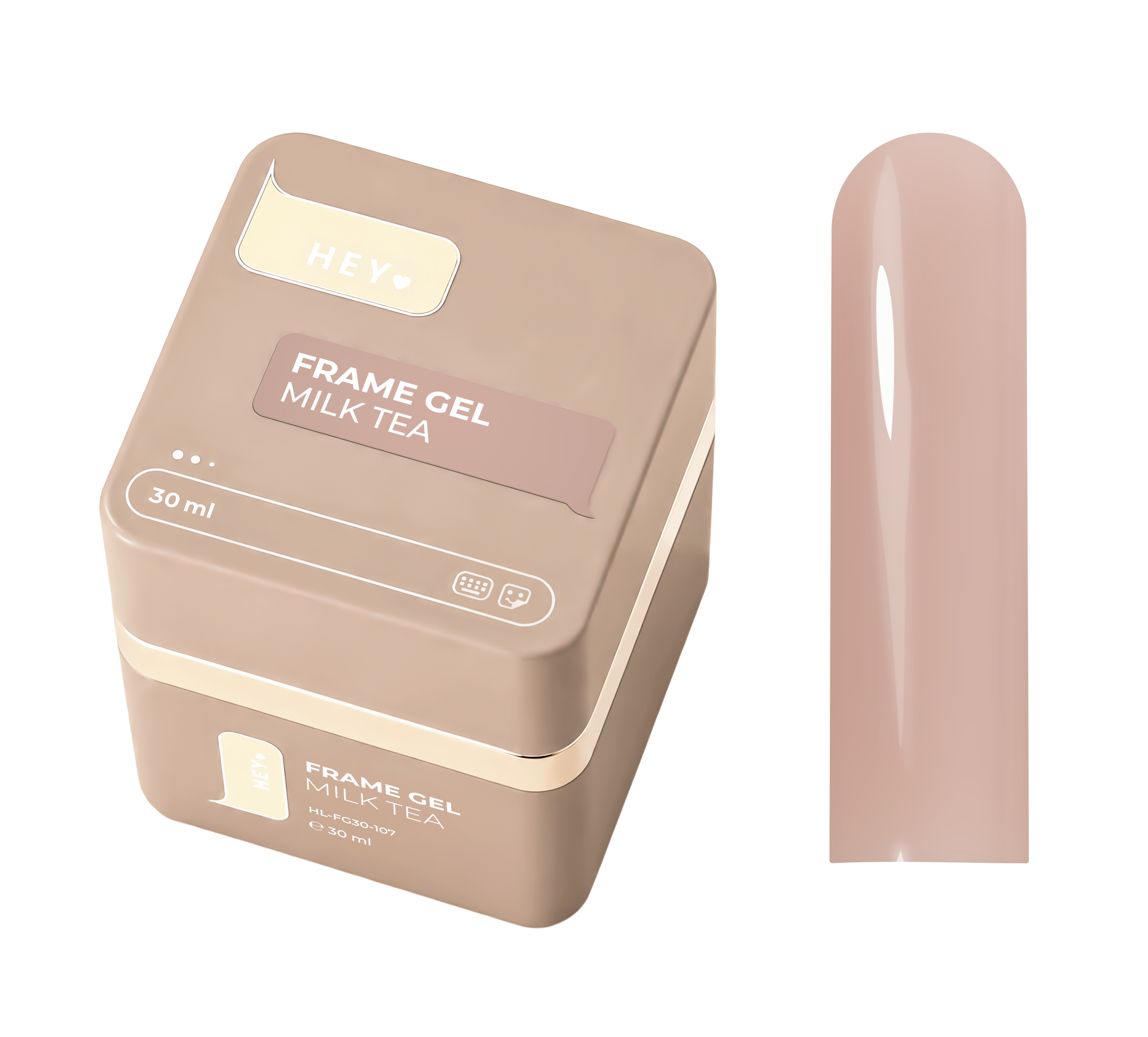 HEYLOVE. Frame Gel, MILK TEA, with pump 30 ml
